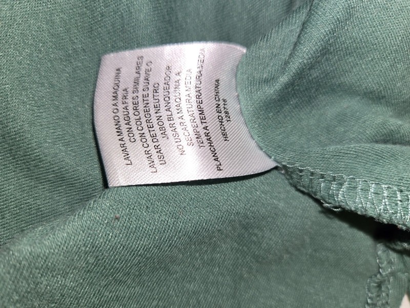 Porta Sur Men's short sleeve 3-button pullover collared algadon green shirt - L gallery