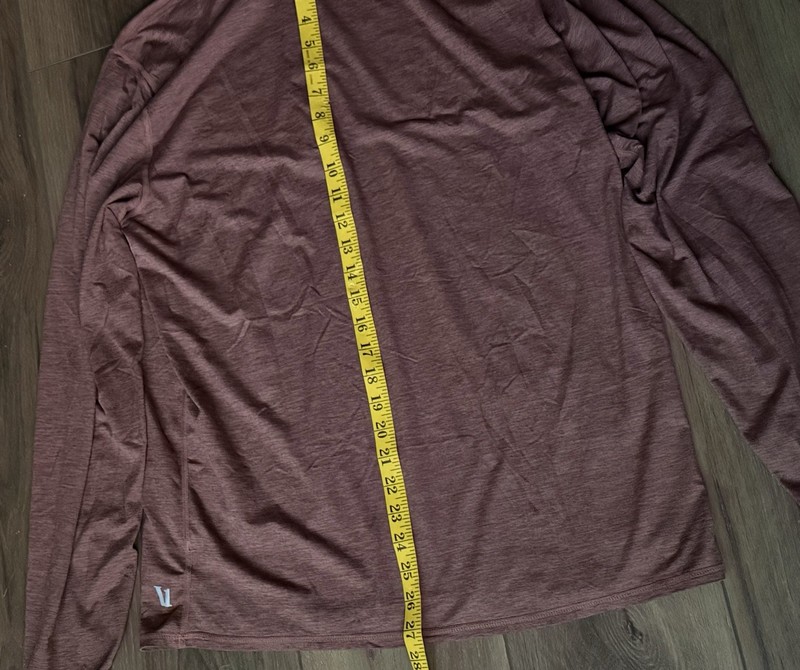 Vuori Ease Performance Half Zip 2.0 Long Sleeve Brown Heather Large gallery