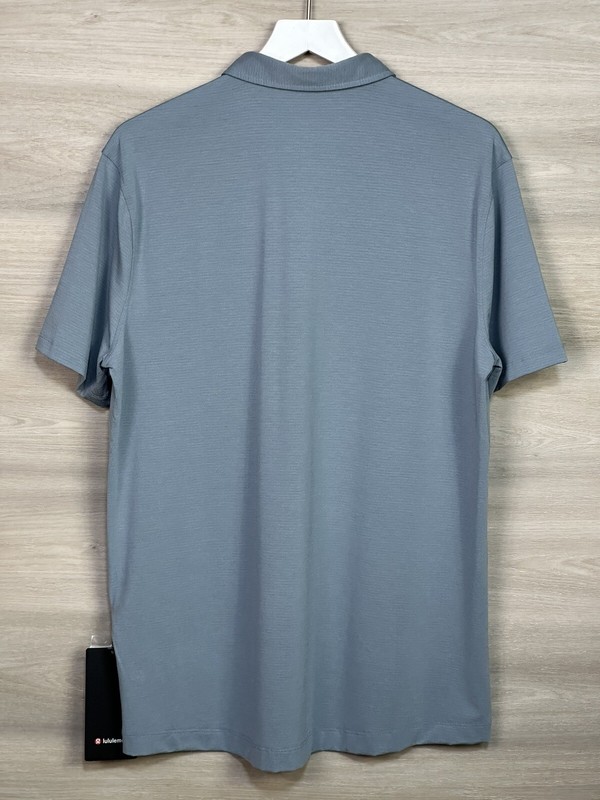 Lululemon Evolution Polo Short Sleeve Silverescent Size XXL Chambray CHBY 01486 gallery
