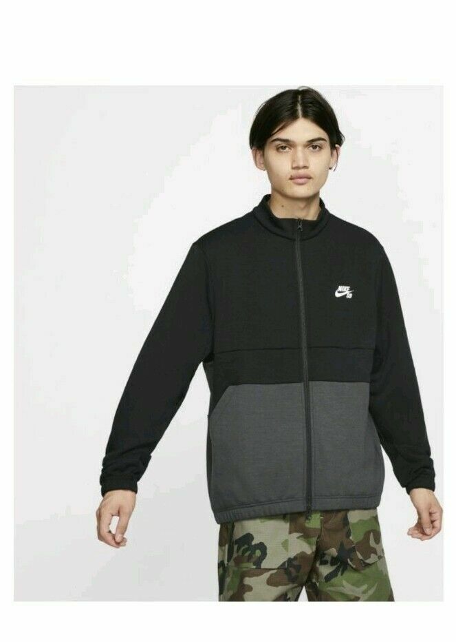 Nike SB Dry Track Jacket Black/Anthracite/Wht Dri-Fit Men's XS NWOT AT3639-010 gallery