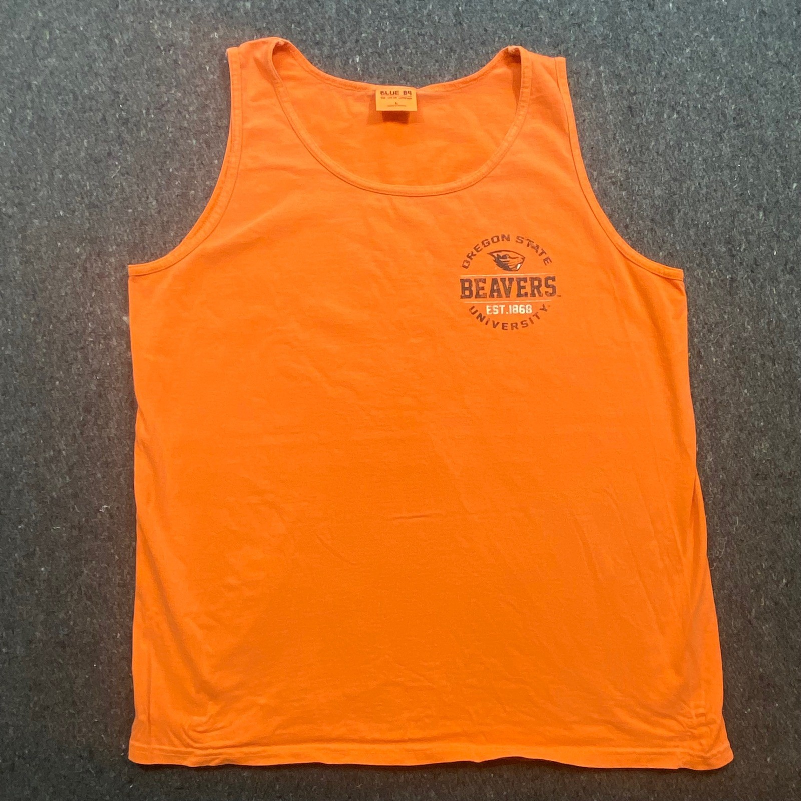 Blue 84 Collegiate Men L Oregon State Beavers Tank Top Orange Graphic 3951 gallery