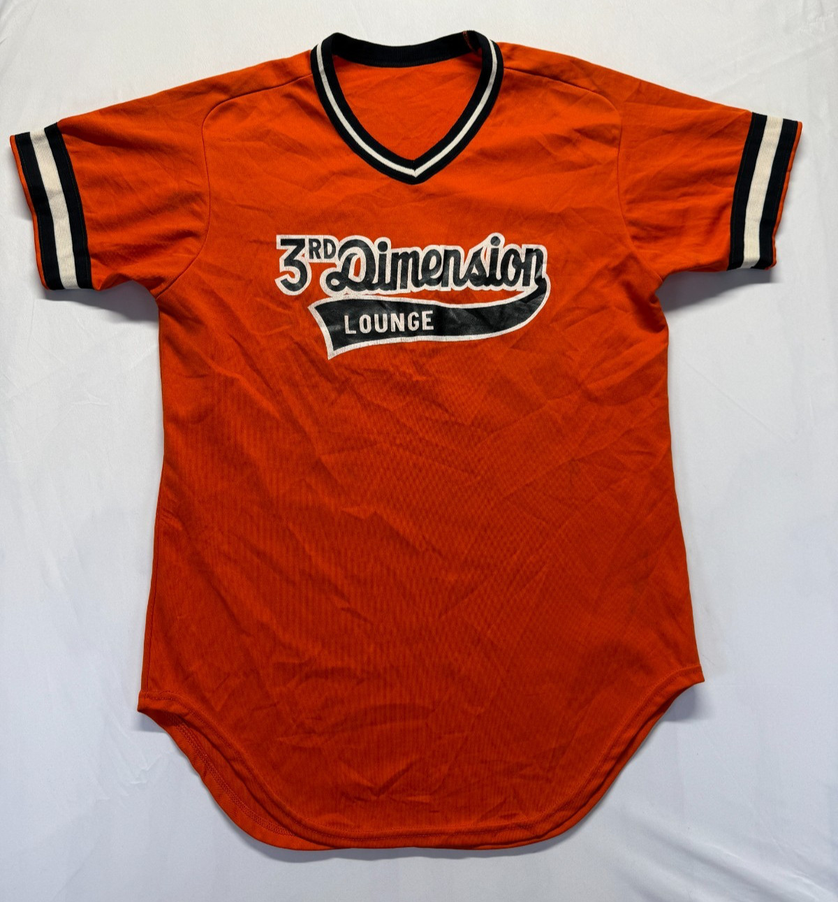 Vintage Wilson Jersey Mens Large Orange Graphic Print 3rd Dimension Lounge #20 gallery