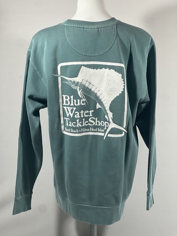 Bluewater Tackle Sweatshirt Mens Medium Fishing Graphic Coastal Outdoors gallery