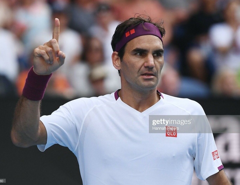 Uniqlo Roger Federer RF 2020 Australian Open Tennis Shirt Polo Henley DRY-EX NWT gallery