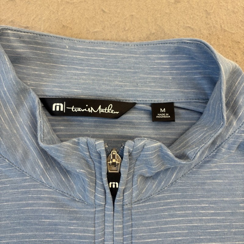 Travis Mathew Pullover Mens Medium Havasu 1/4 Zip Liberty National Golf Club gallery