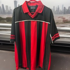 Street Wear Jordan Craig JC Rare Black Red Jersey XL Grunge Y2K Soccer VTG Shirt