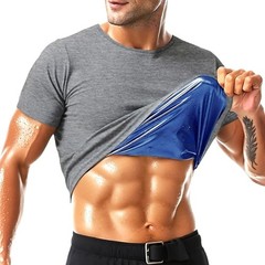 Sauna Shirt for Men Sweat Sauna Gym Exercise Compression Shirt Shapewear Sports