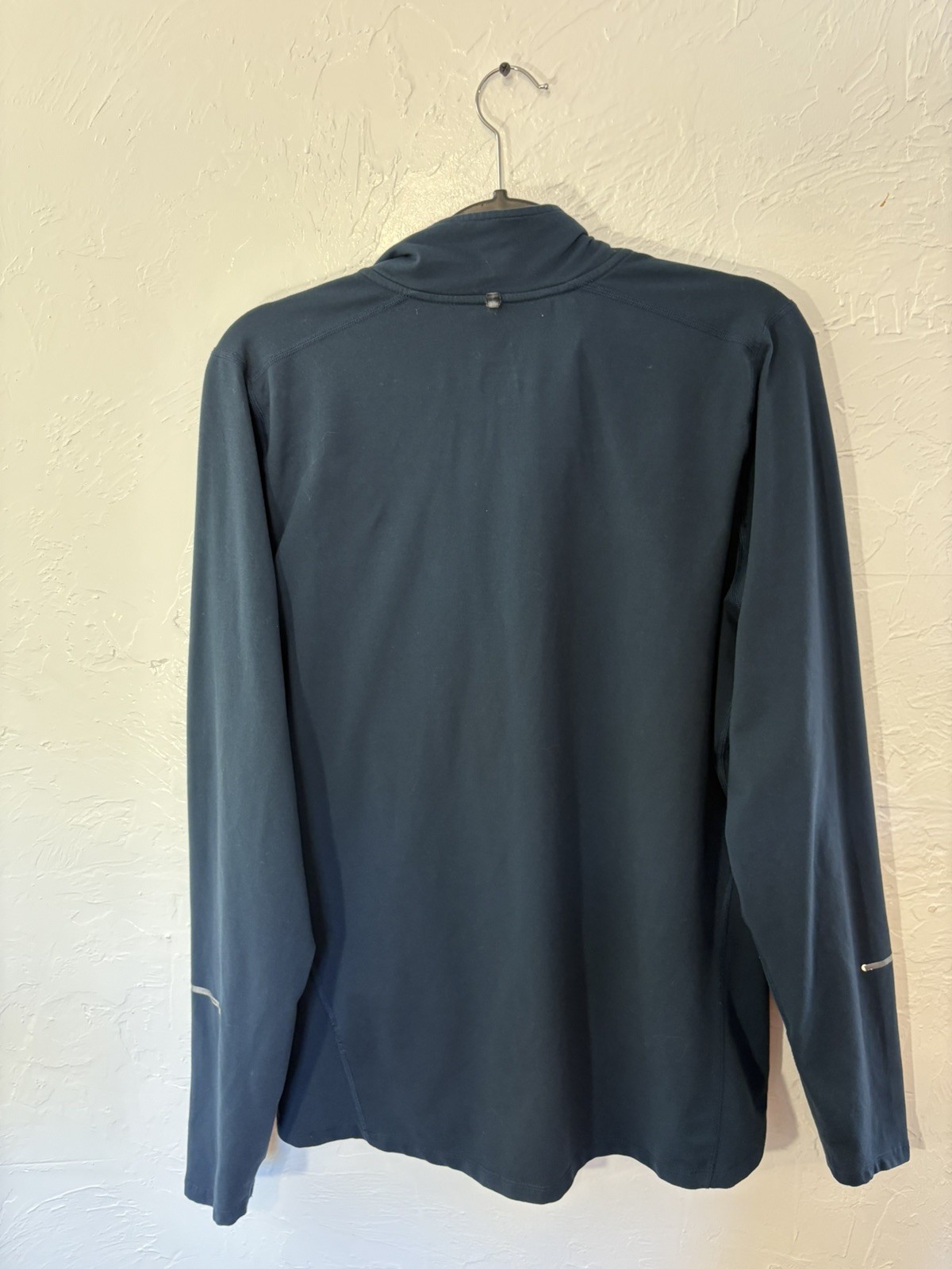 Size M Nike Dri-FIT Element Quarter Zip Running Top Blue Reflective Pullover gallery