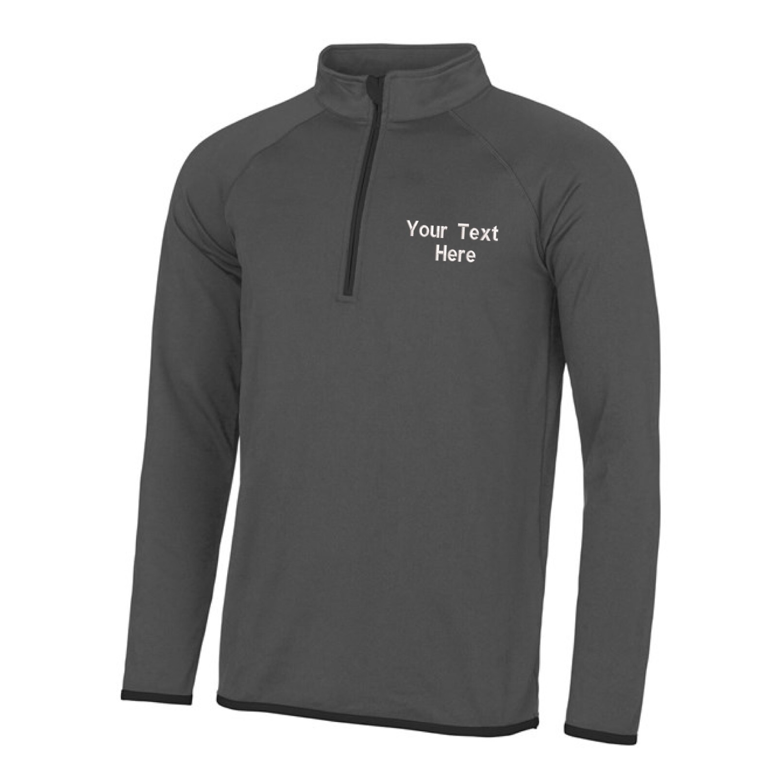 Personalised Custom Embroidered Just Cool Awdis cool ½ zip Sweatshirt Sports gallery