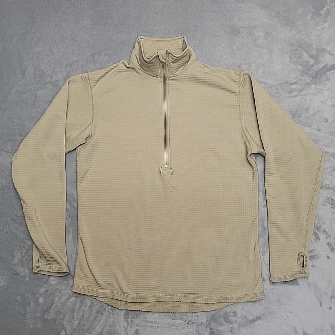Gen III US Army Cold Weather Mid Weight Shirt Men Medium Long Waffle Grid Fleece gallery