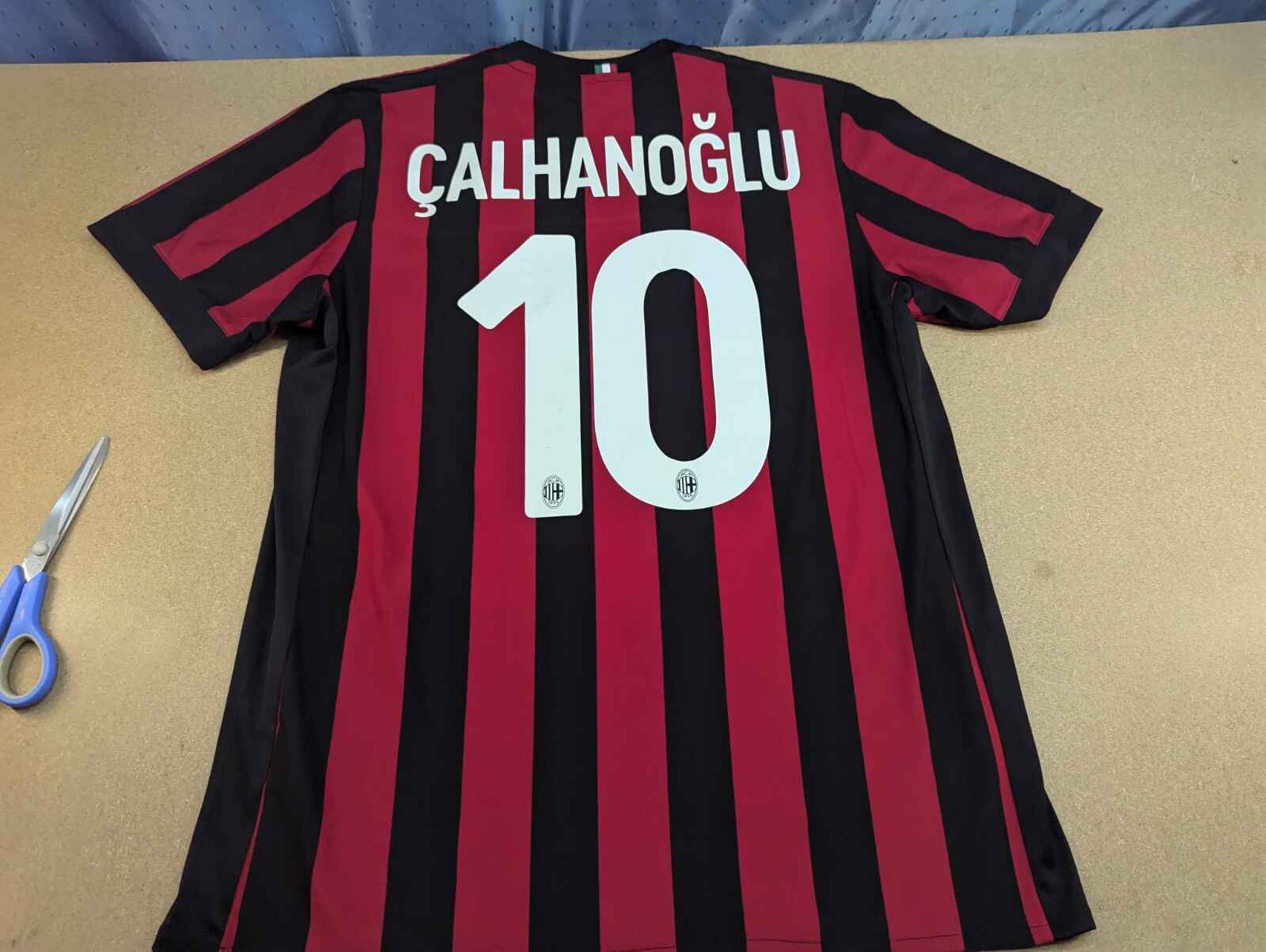 Adidas AC Milan 2017-2018 Calhanoglu Home Football Jersey Mens Jersey Size L gallery