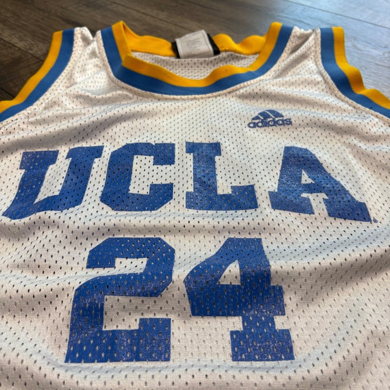 Adidas UCLA Basketball Jersey Mens Large White #24 Bruins Vintage USA Jaquez Jr gallery