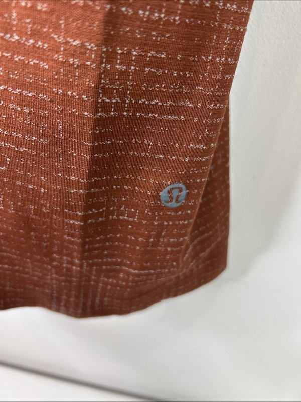 Lululemon Metal Vent Tech Long Sleeve Size XXL Disrupted Grid Date Brown gallery