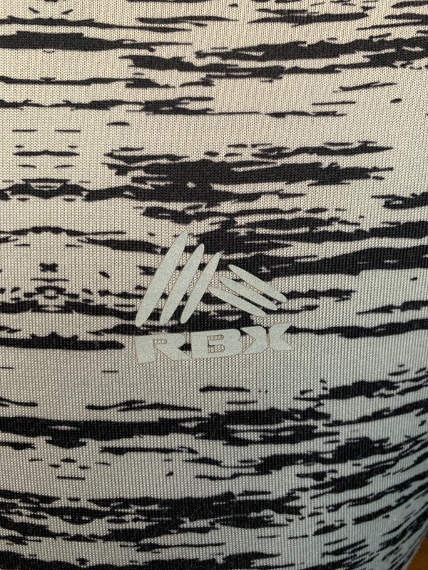 RBX X-Train Men's Long Sleeve Compression Shirt - Size Medium, Black & White gallery