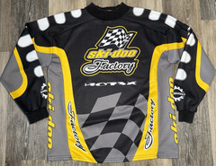 Ski-Doo Factory Racing Jersey Rotax Bombardier Men’s Medium Black Yellow Vintage