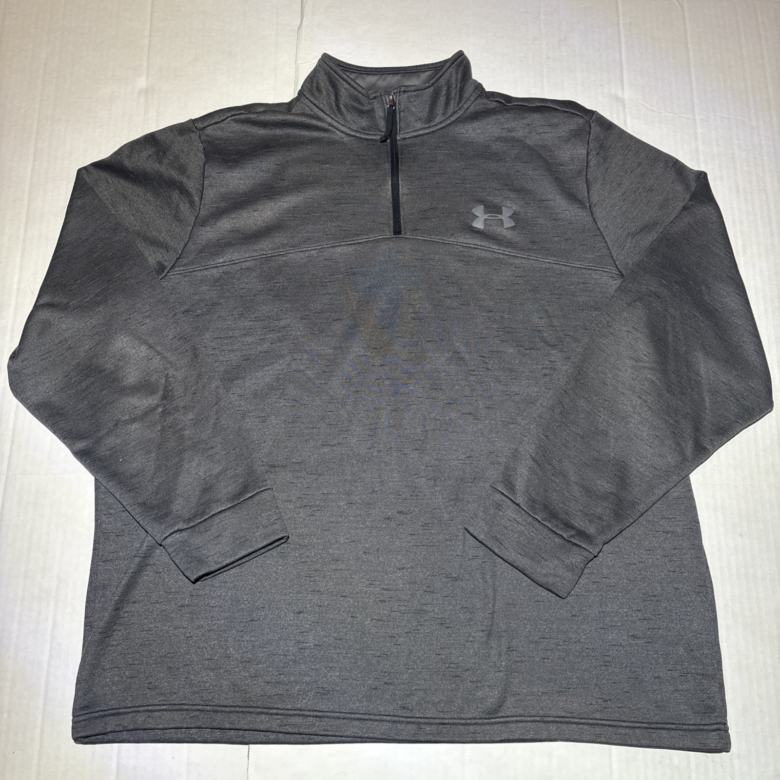 UNDER ARMOUR COLDGEAR MOCK XXL LOOSE Pullover 1/4 Zip Shirt Sweatshirt Gray gallery