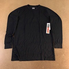 32 Degrees Heat Mens Medium Black Crew Neck Activewear Long Sleeve T-Shirt NWT