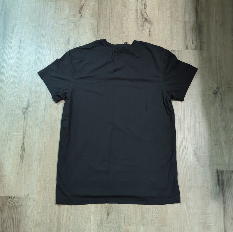 Three Nails Men's Athletic Core Cross Tee Shirt Size Medium Black Stretch Gym gallery
