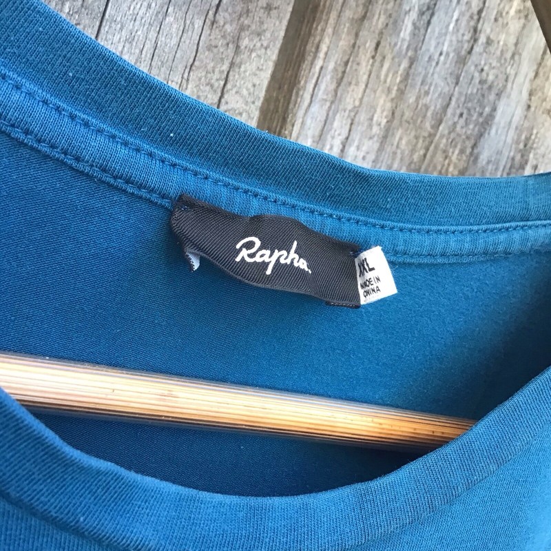 Rapha essential T-Shirt blue athletic activewear cycling shirt mens size xxl gallery