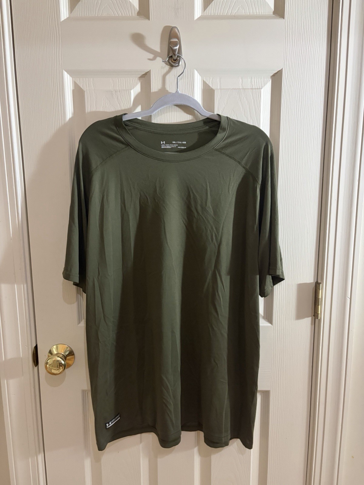 Under Armour Tactical HeatGear Olive Green Performance T-Shirt Men’s XXL gallery