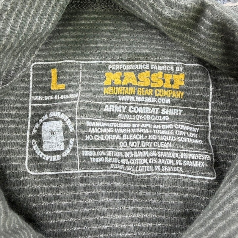 NEW Massif Army Combat Shirt Mens Large ACS UCP Digital Camo Flame Resistant gallery