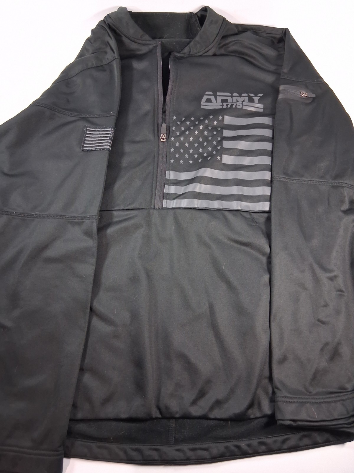 Army Performance 1775 men's black lightweight quarter-zip pullover Size Large gallery
