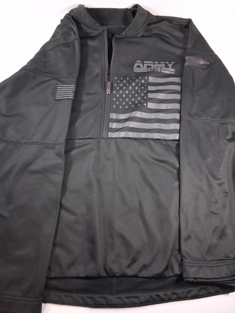 Army Performance 1775 men's black lightweight quarter-zip pullover Size Large