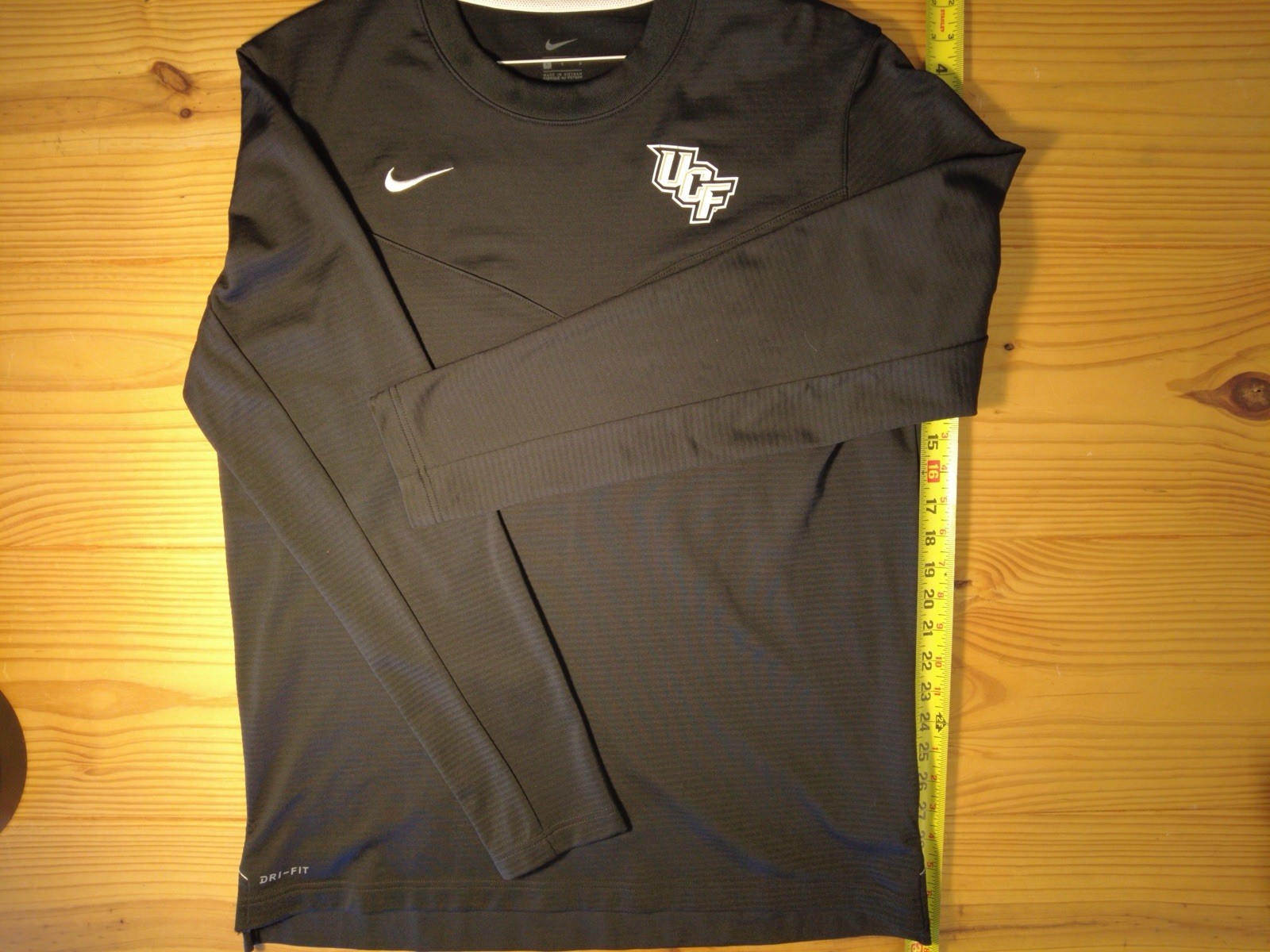 Nike Dri-FIT UCF Knights Logo Men’s Black Long Sleeve Crew Neck Tee L gallery