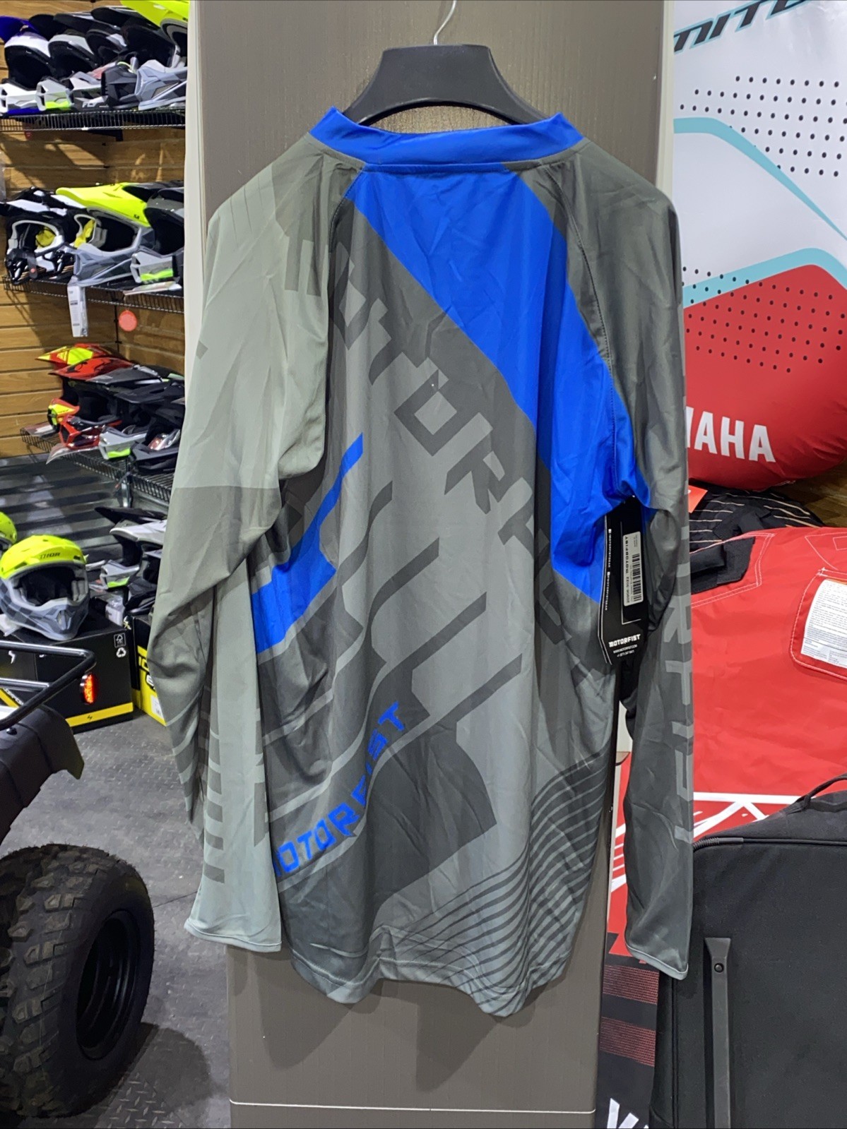 MotorFist Speed Jersey Blue/Gray Long Sleeve Shirt SIZE 2XL 20906-3022 gallery