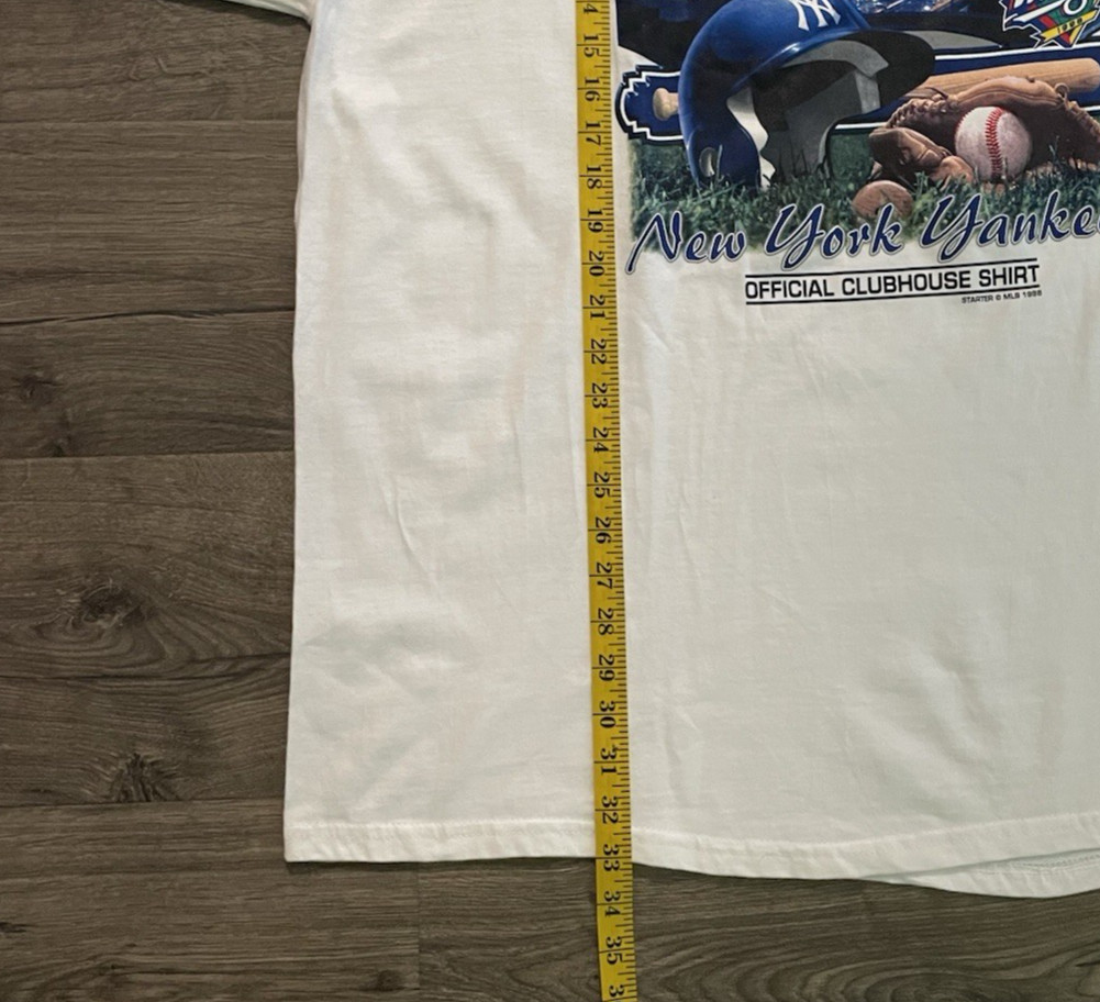 New Men Vintage New York Yankees Starter 1998 World Series Champions MLB Shirt gallery