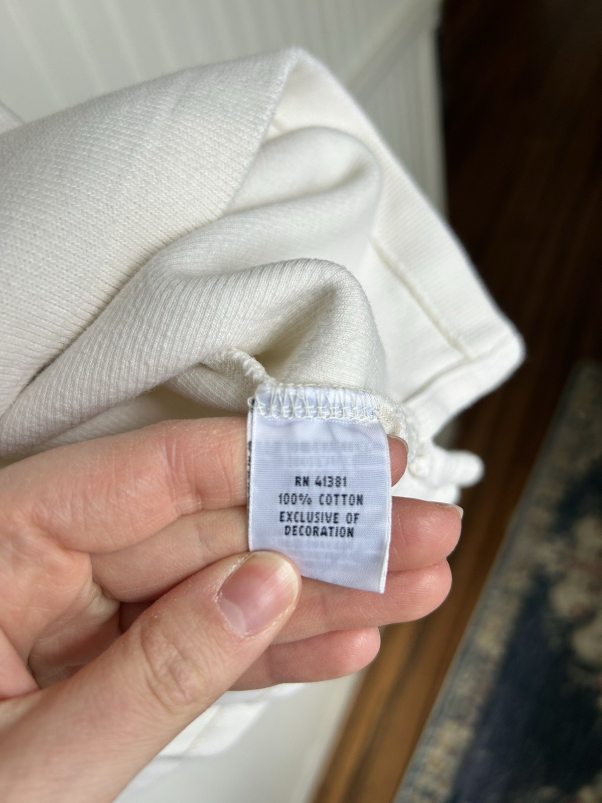 Polo Ralph Lauren Pullover Mens XL Cream White 1/4 Zip Sweatshirt Preppy VTG gallery