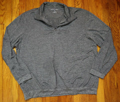 Saddlebred Men’s Shirt Size XXL Gray 1/4 Zip Long Sleeve Pullover Stretch Golf