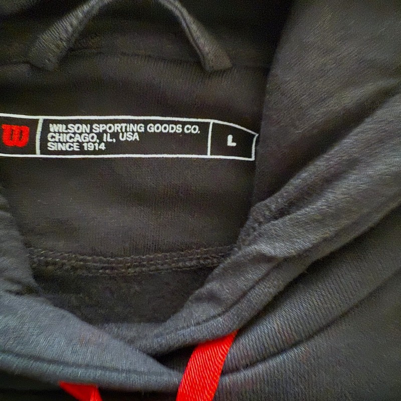 Wilson Men's Sleeveless Hooded Pullover Sweater Sweatshirt Hoddie | Size L gallery
