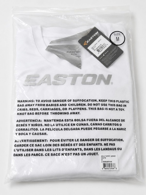 Easton Mens Training Jersey White Size Medium Bio-Dri Athletic Baseball Shirt gallery