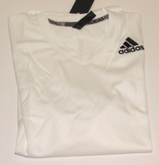 Adidas Flag Jersey Men’s Small White Black Football Soccer Short Sleeve NEW