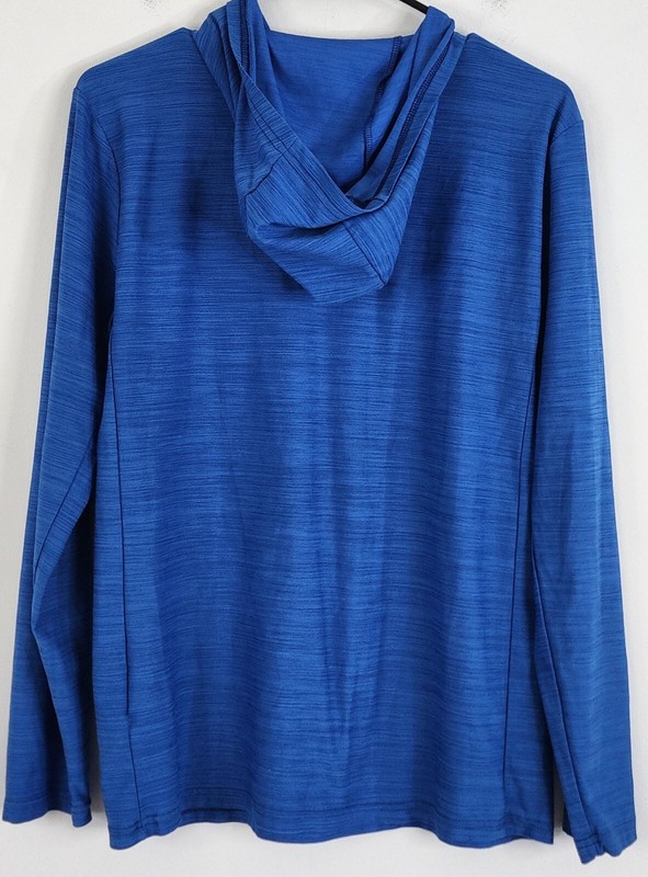 Nike Mens Long Sleeve Hooded Thin Running Shirt Size S Blue gallery