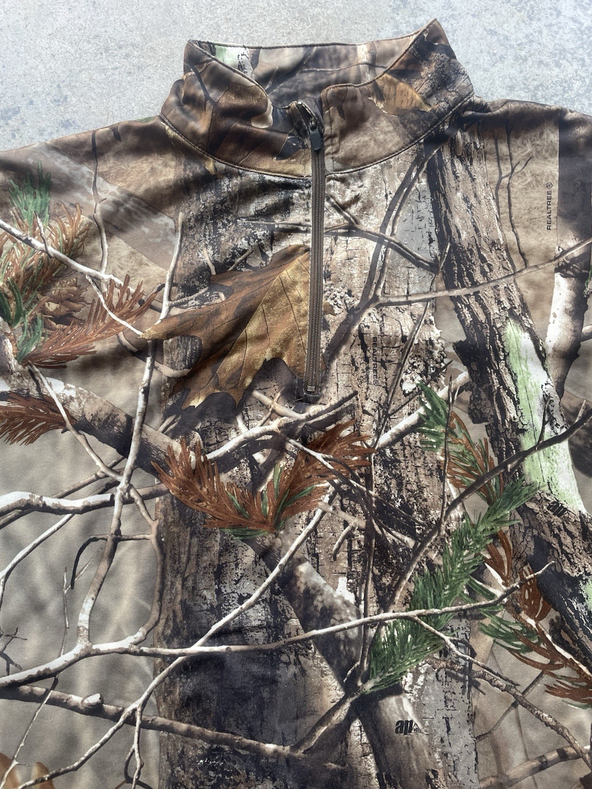 Realtree Mens 1/4 Zip Pullover Camo Mens Size Large. (8) gallery