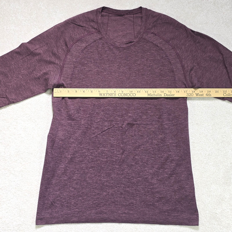 Lululemon Metal Vent Tech 2.0 Long Sleeve Shirt M Red Dust Arctic Plum Maroon gallery
