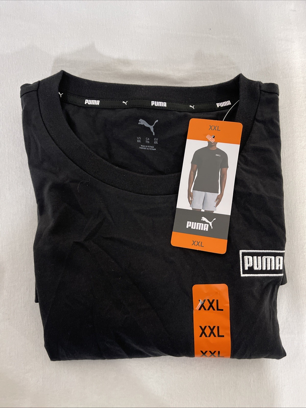 PUMA LOGO TEE 2XLARGE BLACK gallery
