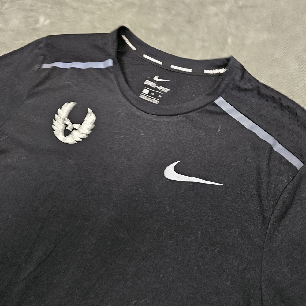 Nike Dri-FIT Shirt Mens Large Black Short Sleeve Oregon Project Running Tee