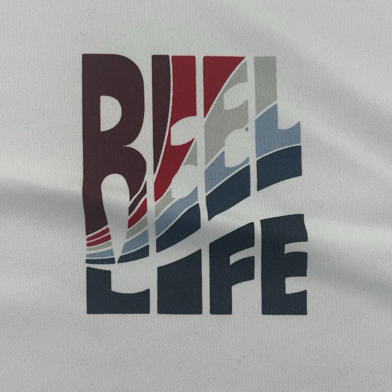 Reel Life Fishing Shirt Mens White Large Long Sleeve T-Shirt Sun Water UPF 50+ gallery