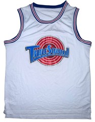 Tune Squad Bugs Bunny Men’s Large Space Jam Basketball Jersey White Mesh Tank #1