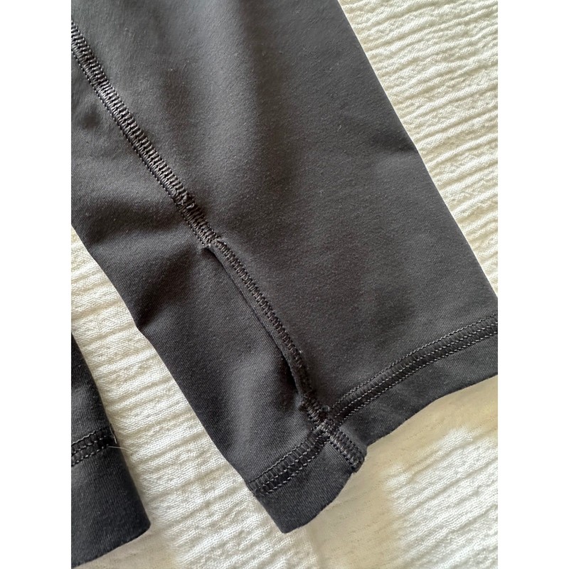Lululemon Black Long Sleeve Running Training Top Size L Thumbholes Zipper Pocket gallery