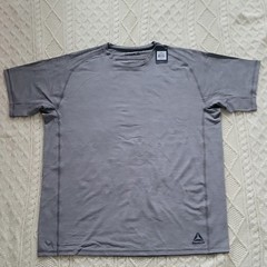 Reebok Texture Performance Tee XL Light Heather Grey Men’s Lightweight T-Shirt