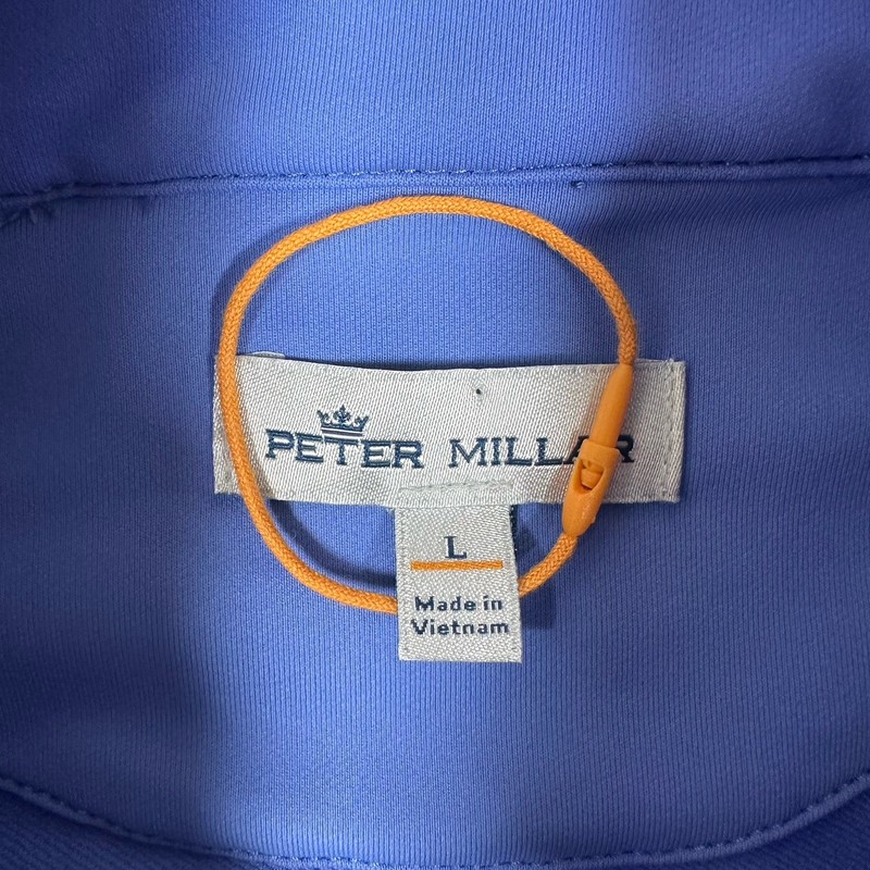 Peter Millar Pullover Mens Large Blue Dip Dye Perth 1/4 Zip Performance Golf gallery