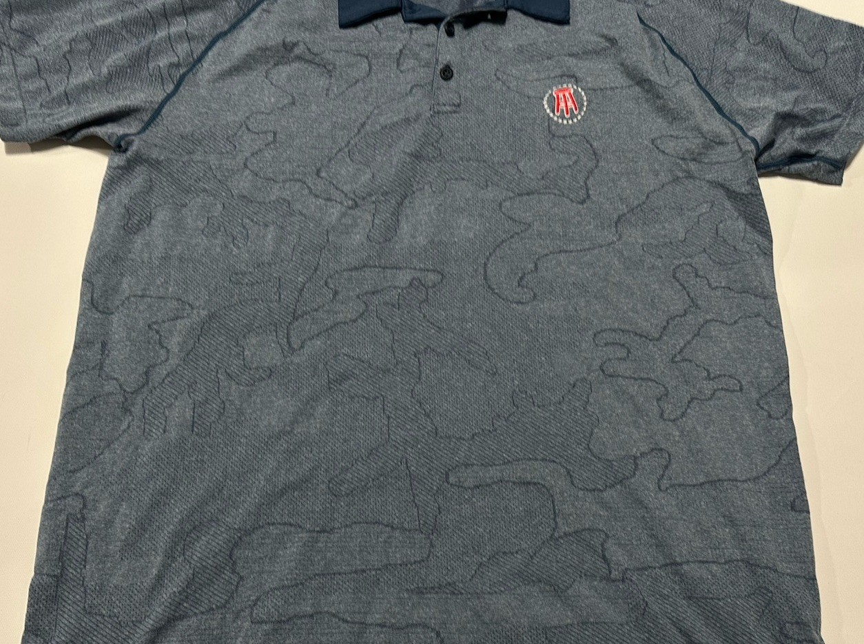 UNRL x Barstool Sports Men’s Performance Polo Stretch Blue Size XL gallery