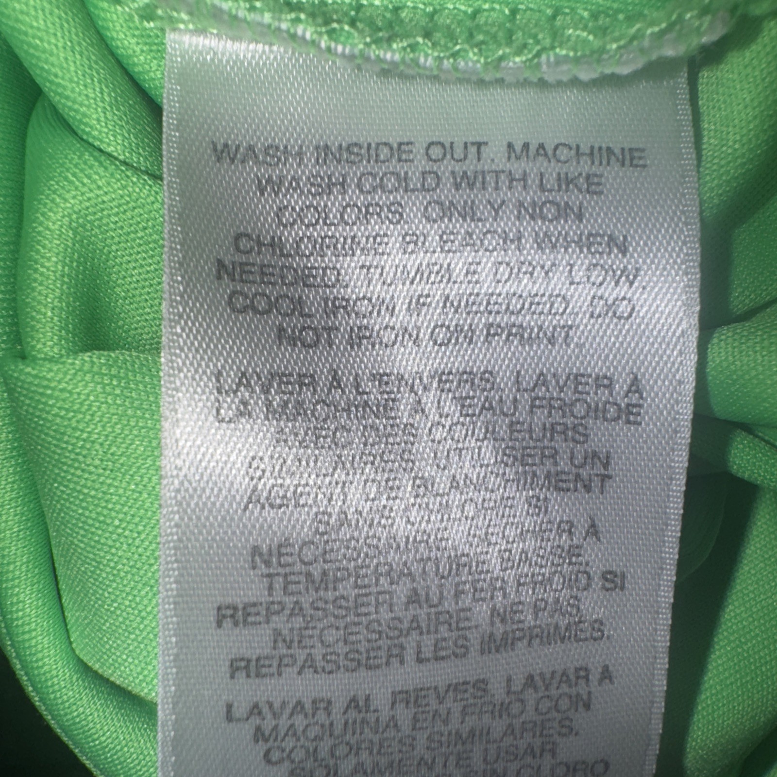 Used Once Large Fluorescent Green Short Sleeve Adidas Shirt ￼ gallery