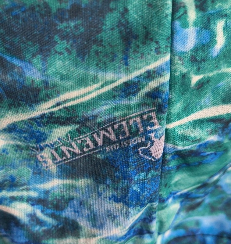 ​Men's Mossy Oak Fishing Elements Aqua S/S Performance Shirt - Size 1X gallery