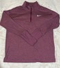Nike Men’s Dri-FIT Element Running 1/2 Zip Pullover Striped Top Plum Medium M gallery