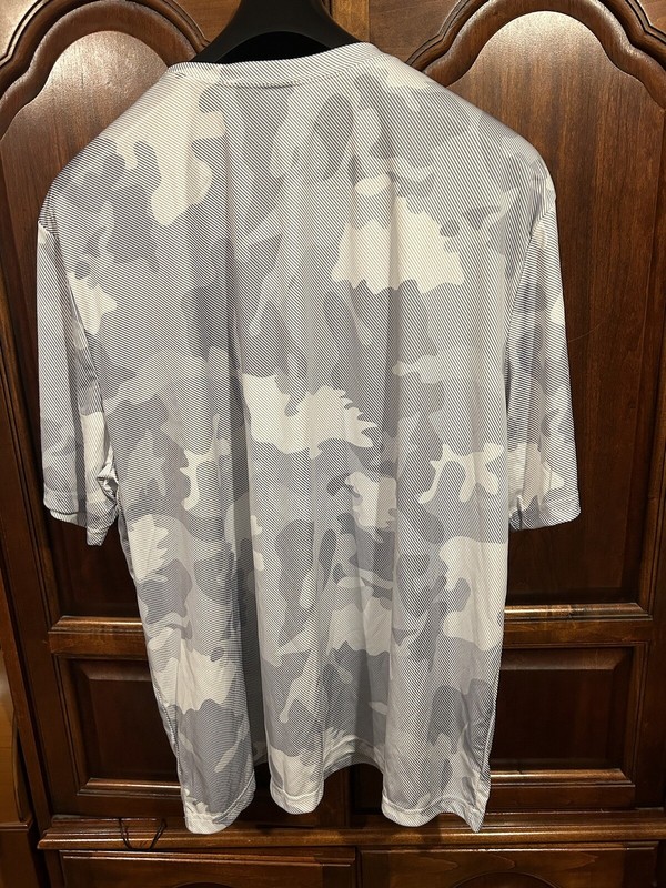ALL SPORT MENS T-SHIRT WHITE LASER CAMO SIZE 3XL MOISTER WICKING MADE IN USA NEW gallery